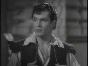 "Whate'er you are, That in this desert inaccessible,/Under the shade of melancholy boughs,/Lose and neglect the creeping hours of time;/If ever you have look’d on better days,/If ever been where bells have knoll’d to church,/If ever sat at any good man’s feast,/If ever from your eyelids wip'd a tear,/And know what 'tis to pity and be pitied -/Let gentleness my strong enforcement be." - Act II, Scene 7. Wait until he starts writing love poems to Rosalind which he puts on trees. Also, man, Sir Laurence Olivier is hot as Orlando in this.