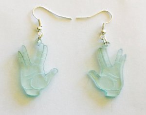 Yes, this pair contain the Vulcan hand sign. Not sure if any Vulcans have such earrings though.