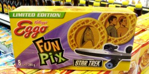 Eggo issued these in 2009 when the first reboot Star Trek came out. Of course, let go of Spock's Eggos or you'll find yourself on the receiving end of a Vulcan nerve pinch.