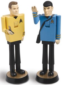 Yes, these are Kirk and Spock nutcrackers. But their existence tends to defy logic other than the incentive to make money that is.