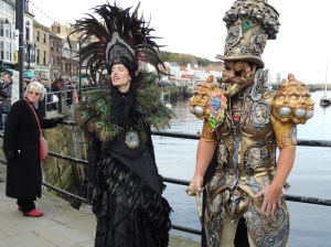 And there are some gentlemen who are quite taken with a lady in feathers. To each his own, I guess.