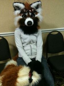 But this creature has to be careful where it puts its tail. Like the sunglasses though.