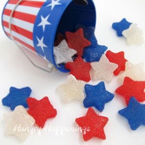 I'm not a fan of gumdrops. But since these are red, white, and blue stars, they go on this post.