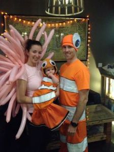 I bet the mother's costume in this took the longest. Still, like the Marlin and Nemo costumes. So adorable.