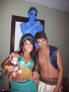 I'm not sure what to think about that Jasmine costume. But I do love Genie's. 