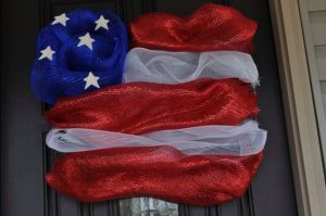 Well, this is a deco mesh flag decoration and not an exact copy. But it will be great for any patriotic home, nonetheless.