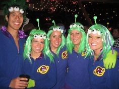 Those aliens are so memorable in Toy Story. And these costumes are just great.