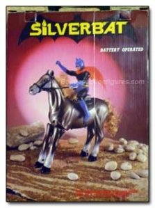 Uh, does Batman even have a horse? Not in the bat cave. And no, he's not known as "Silver Bat."
