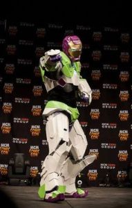 Yes, this is Iron Man in a suit designed like Buzz Lightyear. Or Buzz Lightyear in an Iron Man suit. You take your pick.