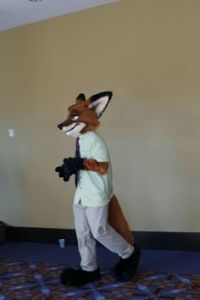 Or just a fox dressed in business attire? I can't really tell for sure.