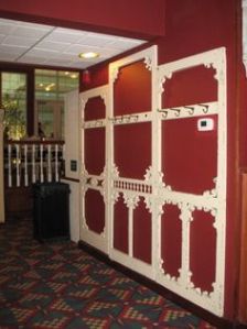 Just as long as they're fancy and you put them against a wall. Preferably beside a door.