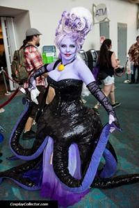 And this Ursula seems quite pretty compared to what she looked like in the movie. Still, the sea witch can be captivating in her own way.