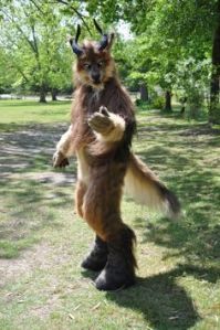 Another case of mix and match critters for sure. But he does look like some grim beast from a horror movie.