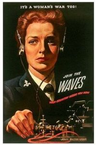 This woman's face says, "This is not what I signed up for. Really hope this ship on my radio doesn't get bombed. Don't want to hear a bunch of screaming sailors going down to their deaths."