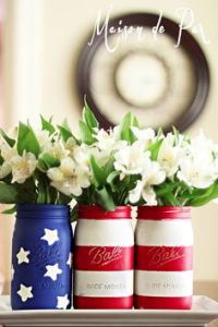 One has stars while 2 have stripes. But they seem to be used as vases than anything.