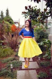 Well, this Snow White costume seems do able. Just make sure the clothing is the right color.