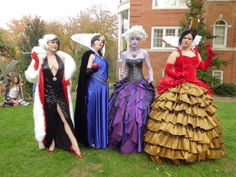 Well, as far as these costumes are concerned. But I wouldn't call Ursula, Cruella, and the Queen of Hearts as attractive in their movies.