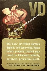 To be fair, regardless of what this ad says, there's a strong chance that many of these guys didn't have a lot of sex education. And yes, STDs do kill. But yeah, it's not really nice to women.