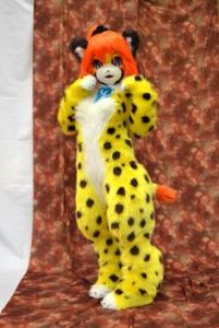 However, a real leopard will if you do something to piss it off. Not sure about the red hair though.