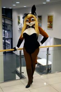 Then again, vixens are said to be quite sexy. Not sure if the blond hair goes well with the red fur.