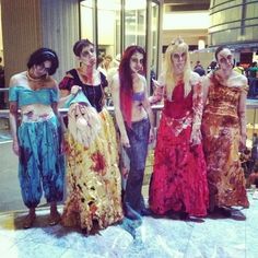 Hmmm.....zombie disney princesses. Not sure whether it's a great idea. But it sure is an interesting one.