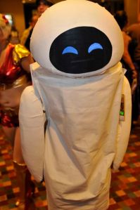 And it seems like this EVE really has a lot going here. Well, until she finds a plant and shuts down.