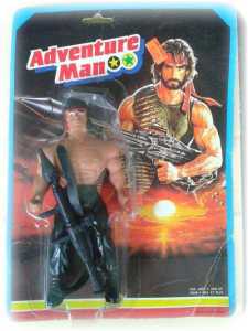 Okay, that toy looks absolutely nothing like Chuck Norris. More like a befuddled Rambo with a bazooka.