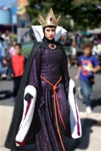 However, an evil queen is never satisfied unless she's fairest one of all. And she's willing to resort to putting an ugly disguise and poisoning her stepdaughter to have that.