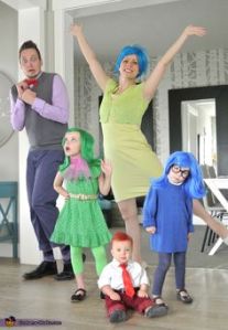 This must be an Inside Out family. Too bad the dad is scared while the kids are sad, angry, and disgusted.
