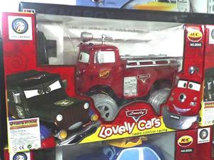 Uh, I don't think these were in the movie. Includes a police car and fire truck.