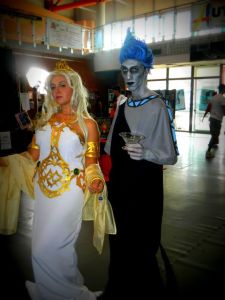 And is that Persephone? Then again, probably not. Still, that's a pretty good costume of Hades.