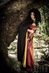 Guess she found out that Rapunzel left the tower and skipped out. That can't be good.