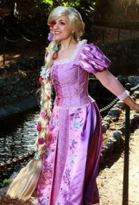 And yes, it looks pretty. Nevertheless, I wonder how Rapunzel keeps her hair so clean, neat, and shiny. Magic?