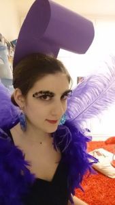 Well, the plume was much bigger in the movie. Yet, this one is made from construction paper. Obviously.