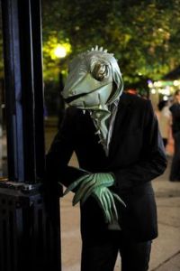 Hey, not all furries have to be birds, mammals, and dragons. Wonder how long it took for this person to make this costume.