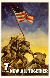 Everyone should know this is the Iwo Jima pose from the photo. Now it's an American iconic image from WWII.