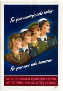 Yes, women served in the military during WWII, too. And yes, they did all kinds of things there.