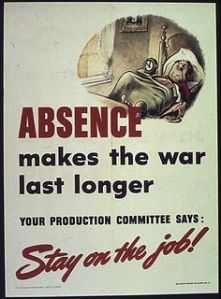 So don't sleep in and stay on the job. Yes, it's not easy doing work all day. But you want victory, dammit.