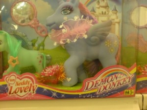 Like how this tries to sell itself as "Demon Donkey." Well, these don't look like demon donkeys to me. Really they don't.