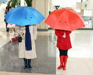 This must be from a Pixar short I've never seen. Because I don't recognize the umbrellas here.