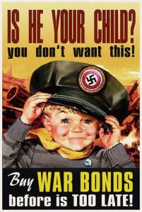 Now this is a poster that'll make any parent scared. Yeah, you don't want your kids growing up Nazi.