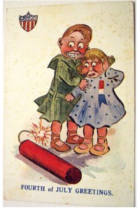 Well, at least these two are expressing genuine fear. But they don't seem to be running like hell. Because it's not safe to be near explosives at close range.