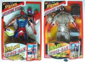 Like Spider Man at the beach or Spider Man on safari. Seriously, if Spider Man wen to either, he'd be going as Peter Parker for God's sake.