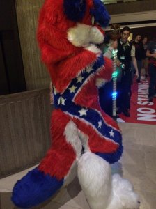 Yes, I know the Confederate flag image is racist. But I had to include this on just because.