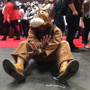 Oh, I get it. He has "Andy" spelled out on his hooves. That's clever.