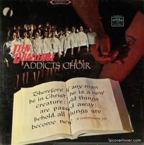 For some reason, they have kid choir juxtaposed with a person shooting up. I don't know why they thought this was a good idea. Because it's not.