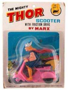 Didn't know Thor had a pink motorcycle. Not sure if that color suits him. Then again, to each his own.