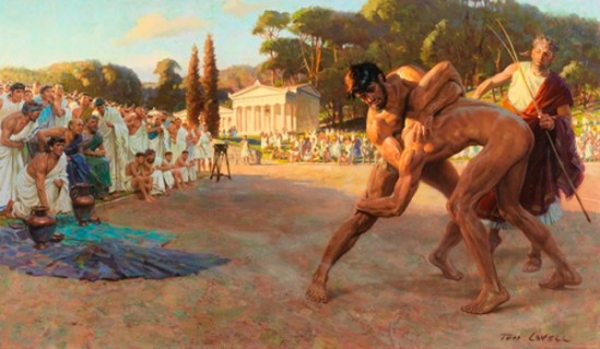 referee-watches-greek-wrestlers-in-ancient-olympic-games