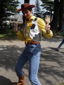 Well, I had to get Woody by himself for God's sake. Because in Toy Story, he's basically the main character.