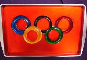 I guess mold were used for this dish. Like the Olympic rings though.